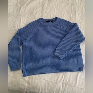 Blue Chunky Knit Sweater